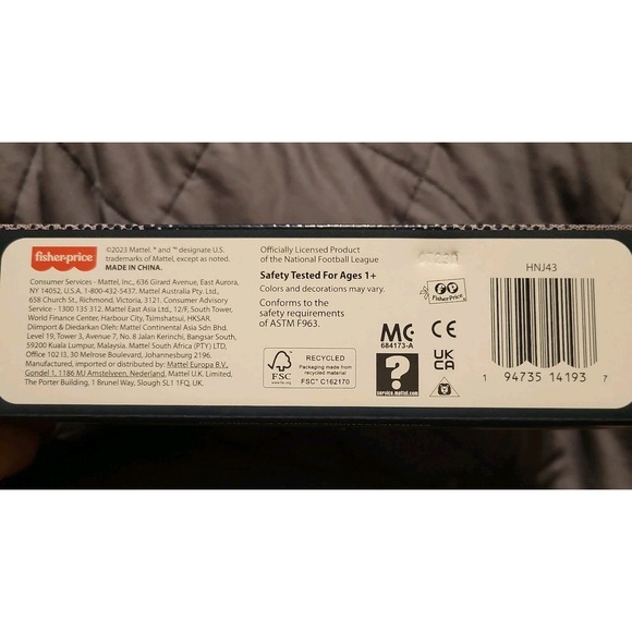 NFL Official Houston Texans Little People Collector NIB H-Town! NEW - Picture 7 of 7